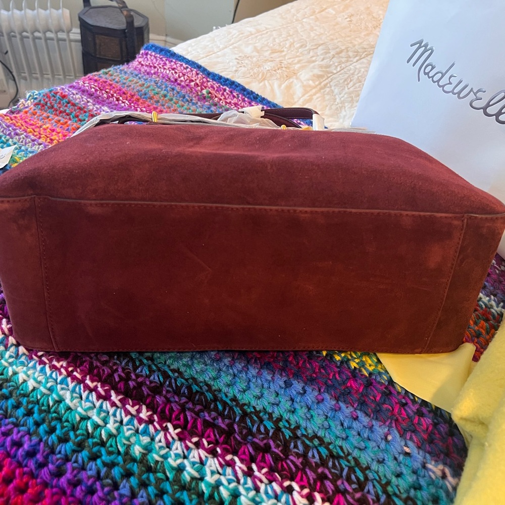 Madewell Burgundy Belted Satchel - Picture 6 of 7